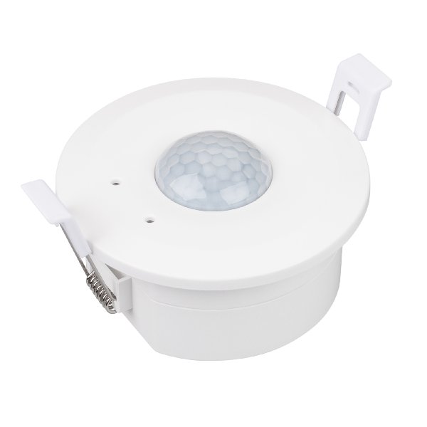 INTELLIGENT ARLIGHT Датчик движения SMART-0-10V-1001-14-62-IN White (230V, 1x4A, Relay, PIR, 2.4G) (