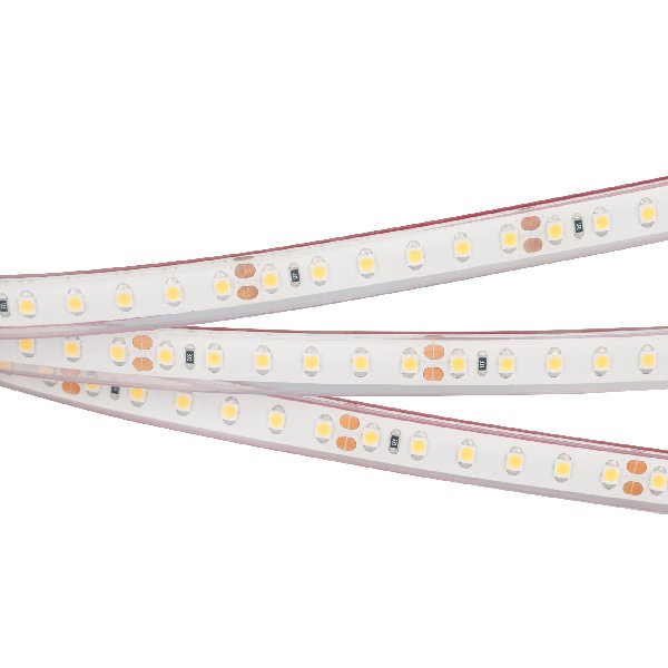 Лента RTW 2-5000PGS 24V White 2x (3528, 600 LED, LUX) (Arlight, 9.6 Вт/м, IP67)