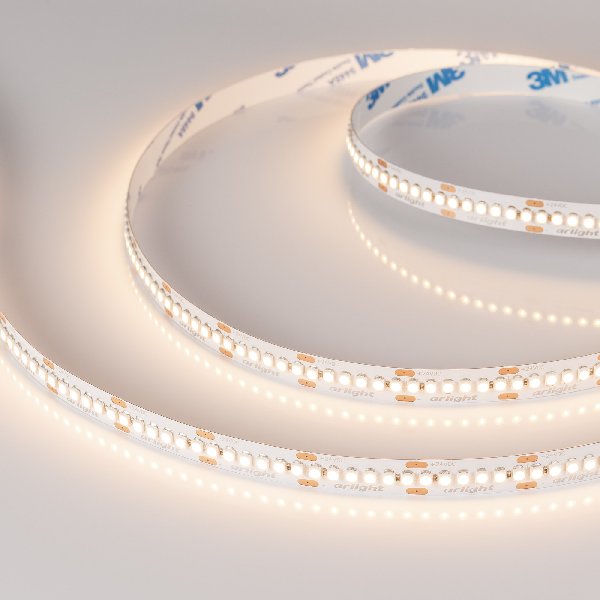 Лента RT-A240-10mm 24V Warm3000 (19.2 W/m, IP20, 3528, 5m) (Arlight, Открытый)