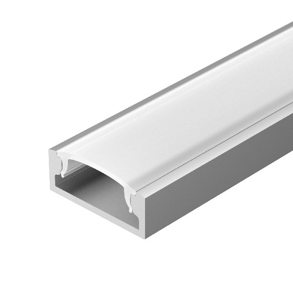 Профиль с экраном ALU-WIDE-H8-2000 ANOD+FROST (Arlight, Алюминий)