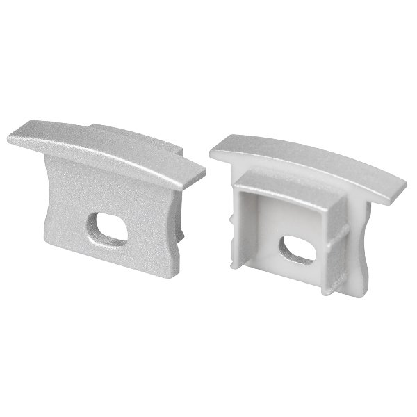 Заглушка LINE-2315-F SILVER с отверстием (Arlight, Пластик)