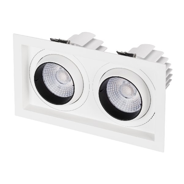 Светильник MS-VORTEX-BUILT-S250x140-2x30W Day4000 (WH-WH, 50 deg, 230V) (Arlight, IP20 Металл, 5 лет