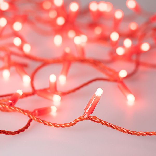 Светодиодная гирлянда ARD-STRING-CLASSIC-10000-RED-100LED-MILK-STD Red (230V, 7W) (Ardecoled, IP65, 