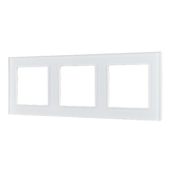 Рамка стеклянная FRM-GLARE-GS-3-WH (Arlight, -)