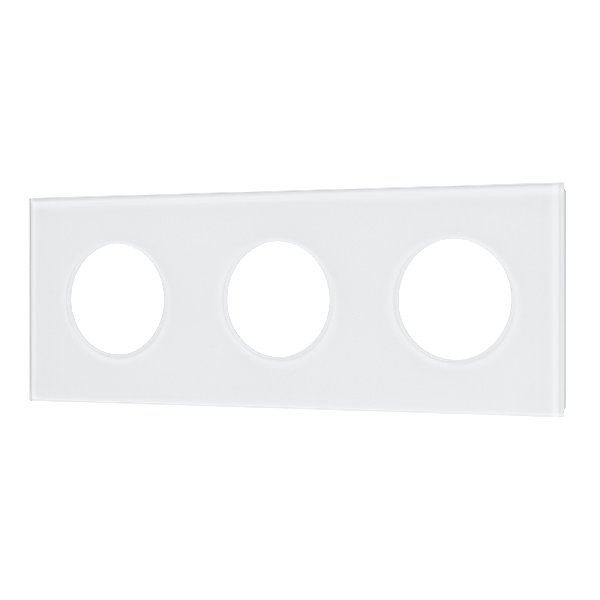 Рамка стеклянная FRM-GLARE-GC-3-WH (Arlight, -)