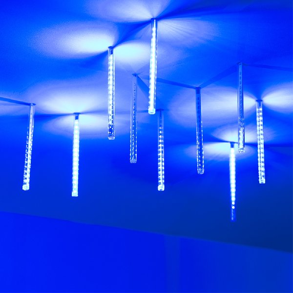 Светодиодная гирлянда ARD-ICEFALL-CLASSIC-D12-200-10PCS-CLEAR-32LED-LIVE BLUE (230V, 10.5W) (Ardecol