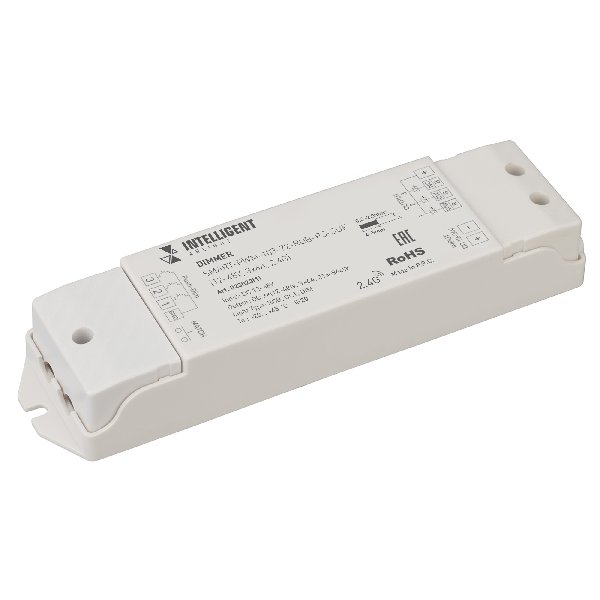INTELLIGENT ARLIGHT Диммер SMART-PWM-103-72-RGB-PS-SUF Grey (12-48V, 3x6A, 2.4G) (IARL, IP20 Пластик