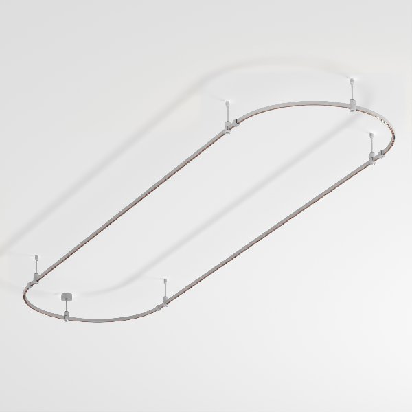 Основание ART-APRIORI-OVAL-ROD-200-3000x1000 (TN) (Arlight, IP20 Металл, 3 года)