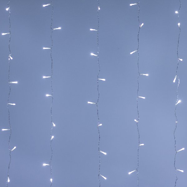 Светодиодная гирлянда ARD-CURTAIN-HOME-2000x2500-CLEAR-300LED White (230V, 12W) (Ardecoled, IP20)