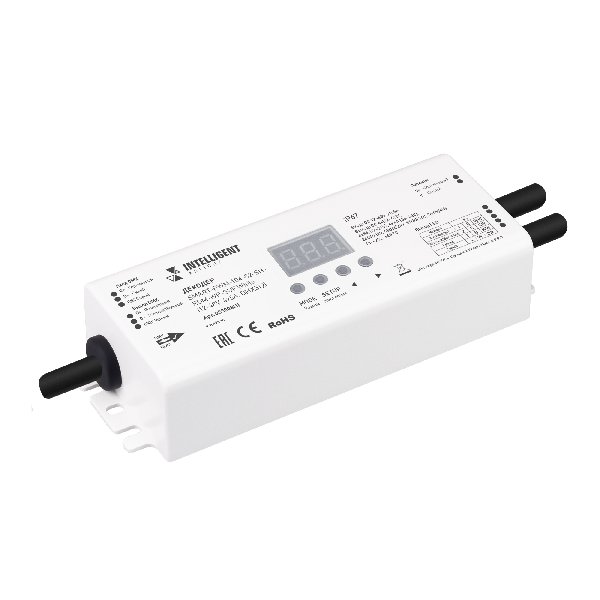 INTELLIGENT ARLIGHT Декодер SMART-PWM-104-82-SH-RDM-WP-SUF White (12-48V, 4x5А, DMX512) (IARL, IP67 
