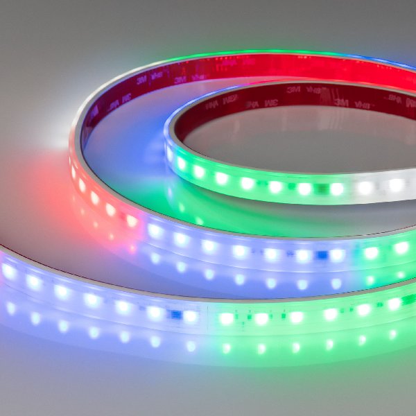 Лента герметичная DMX-PS-B70-14mm 24V RGBW-White-PX7 (17 W/m, IP67, 5060, 5m) (Arlight, CRI>90)