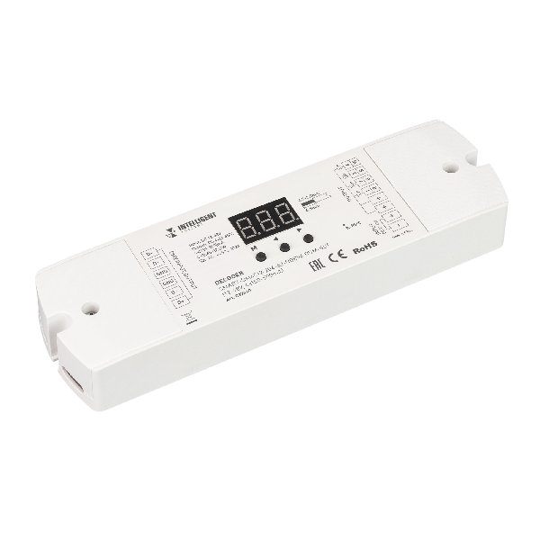 INTELLIGENT ARLIGHT Декодер SMART-DMX512-204-62-RGBW-RDM-SUF (12-48V, 4x150-500mA) (IARL, IP20 Пласт