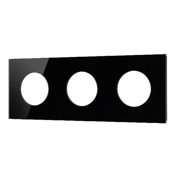 Рамка стеклянная FRM-GLARE-GC-3-BK (Arlight, -)