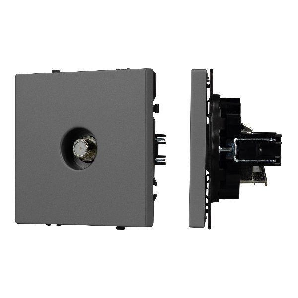 Механизм спутниковой розетки SCT-NOBE-MST1-SFPL-GR (SAT) (Arlight, Серый базальт)