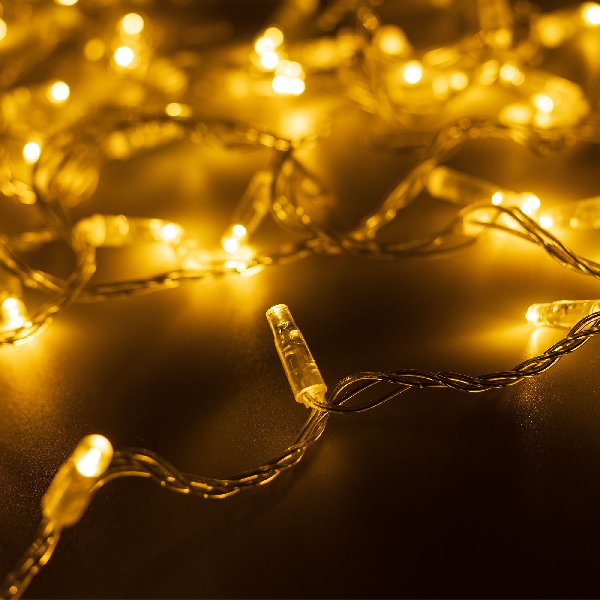 Светодиодная гирлянда ARD-STRING-CLASSIC-10000-CLEAR-100LED-FLASH Warm/Warm (230V, 7W) (Ardecoled, I