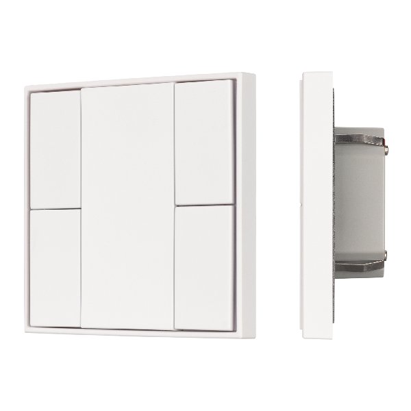 INTELLIGENT ARLIGHT Кнопочная панель KNX-301-22-4-SH-IN White (BUS, Frame) (IARL, IP20 Пластик, 3 го