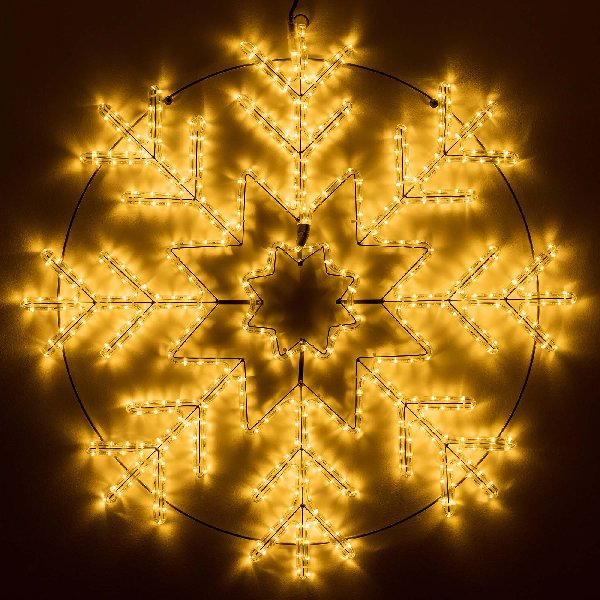 Фигура светодиодная ARD-SNOWFLAKE-M8-950x950-540LED Warm (230V, 33W) (Ardecoled, IP65, 1 год)