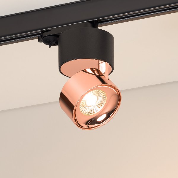 Светильник SP-PLURIO-TRACK-4TR-R77-9W Warm3000 (BK-COP, 36 deg, 230V) (Arlight, IP20 Металл, 3 года)