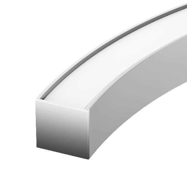 Профиль LINE-3535-BENT-SIDE-2000 ANOD (Arlight, Алюминий)