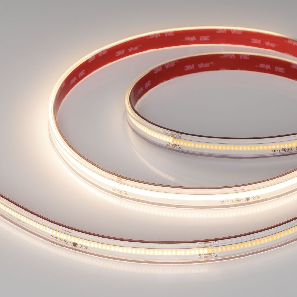 Лента герметичная SPI-COB-PS-X378-14mm 24V Warm3000-PX63-BPT (7 W/m, IP67, 5m) (Arlight, бегущий ого