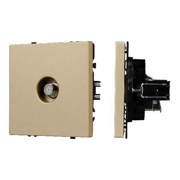 Механизм спутниковой розетки SCT-NOBE-MST1-SFPL-GD (SAT) (Arlight, Золотой песок)