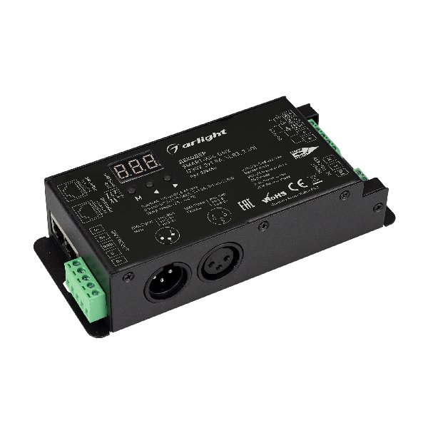 Декодер SMART-K56-DMX (230V, 3x1.5A, XLR3, 2.4G) (Arlight, IP20 Металл, 5 лет)