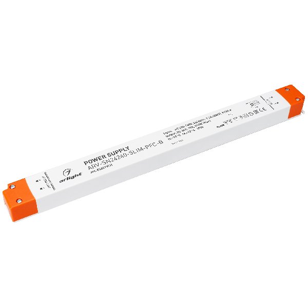 Блок питания ARV-SN24240-SLIM-PFC-B (24V, 10A, 240W) (Arlight, IP20 Пластик, 3 года)