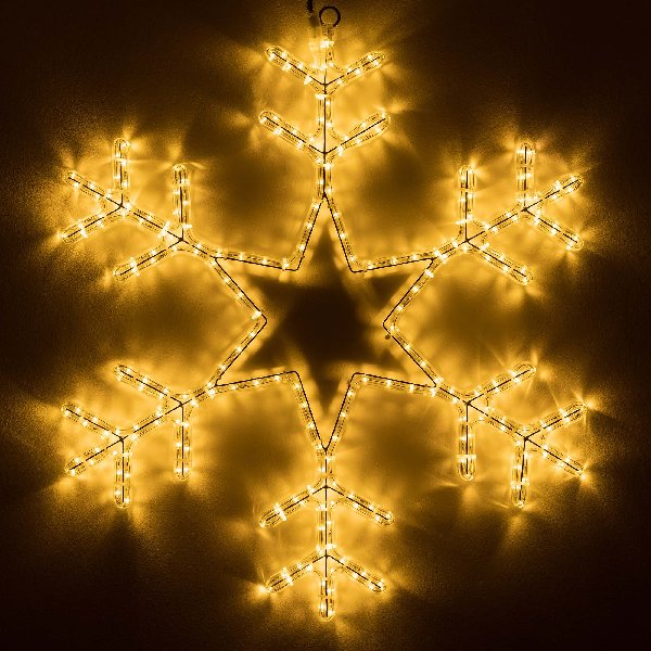 Фигура светодиодная ARD-SNOWFLAKE-M4-750x750-324LED Warm (230V, 18W) (Ardecoled, IP65, 1 год)