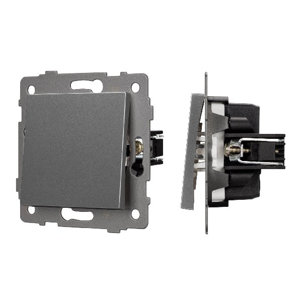 Механизм выключателя одноклавишный проходной SWT-MKP1-PL-GR-V (250V, 10A) (Arlight, -)