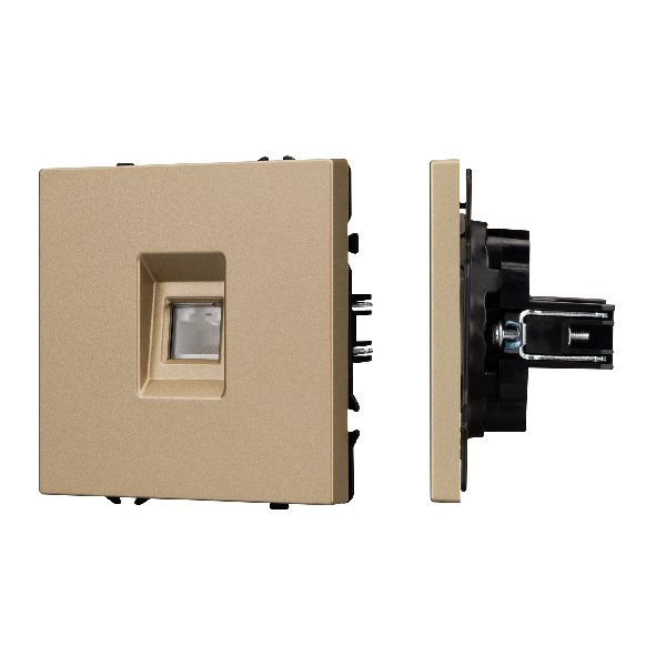 Механизм компьютерной розетки SCT-NOBE-MPC1-SFPL-GD (RJ-45, CAT6) (Arlight, -)