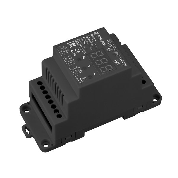 INTELLIGENT ARLIGHT Диммер DALI-TRIAC-601-82-D2-DRI-PS-DIN Black (230V, 1x1.5A) (IARL, IP20 Пластик,