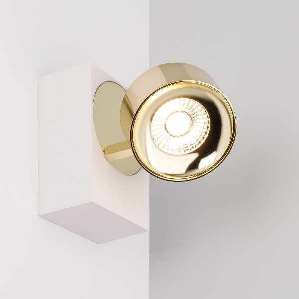 яяя Светильник SP-PLURIO-SURFACE-S110x77-9W Day4000 (WH-BRS, 36 deg, 230V) (Arlight, IP20 Металл, 3 