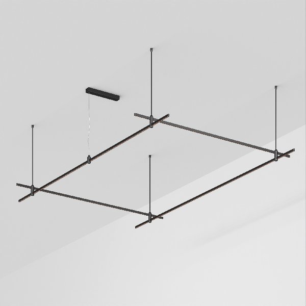 Основание ART-APRIORI-RECTANGLE-ROD-800-3000x2000 (BK) (Arlight, IP20 Металл, 3 года)