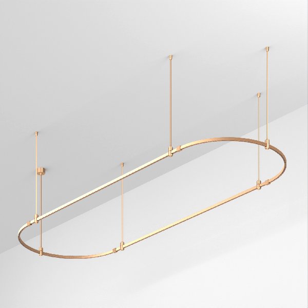 Основание ART-APRIORI-OVAL-ROD-800-3000x1000 (GD) (Arlight, IP20 Металл, 3 года)