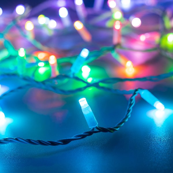 Светодиодная гирлянда ARD-STRING-CLASSIC-10000-WHITE-100LED-LIVE RGB-DMX (24V, 10W) (Ardecoled, IP65