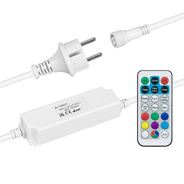 Контроллер ARD-CLASSIC-SYNC-RGB-1000LED White (230V, 80W, RF ПДУ) (Ardecoled, Закрытый)