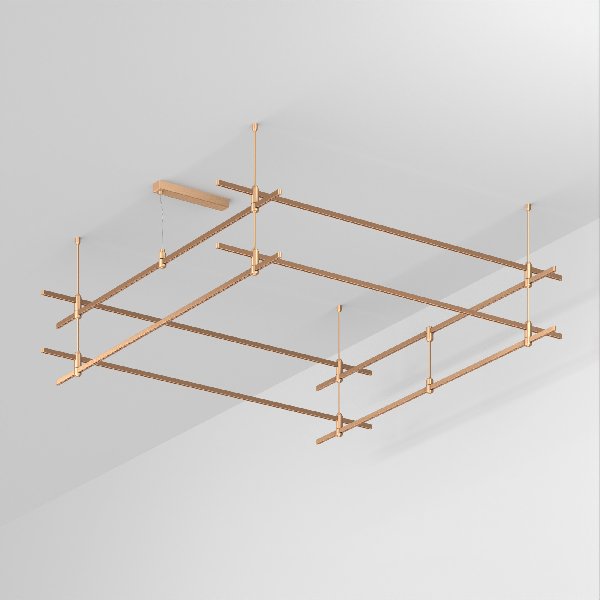 Основание ART-APRIORI-QUADRAT-2-ROD-400-2000x2000 (GD) (Arlight, IP20 Металл, 3 года)