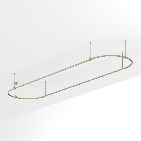 Основание ART-APRIORI-OVAL-ROD-400-4000x1000 (OG) (Arlight, IP20 Металл, 3 года)