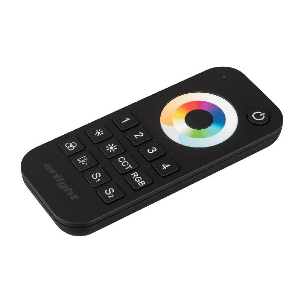 Пульт SMART-R22-MULTI Black (4 зоны, 2.4G) (Arlight, IP20 Пластик, 5 лет)