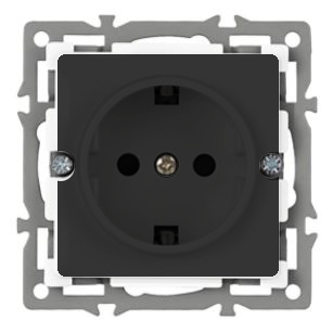 Механизм электрической розетки SCT-GP-MEU-PL-BK (250V, 16A) (Arlight, -)