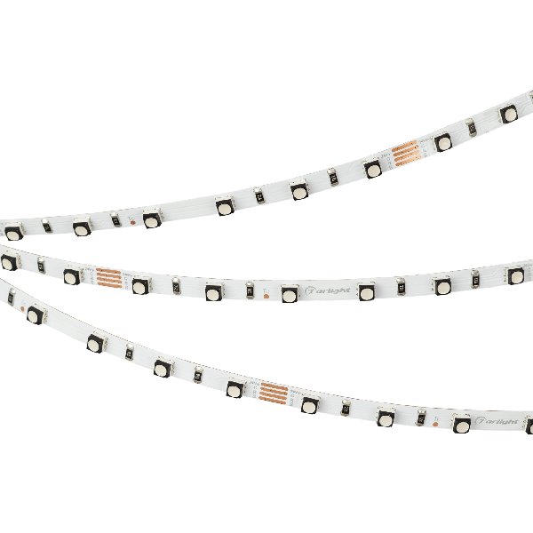 Лента MINI-60-24V RGB 5mm (3535, 5m, LUX) (Arlight, 6 Вт/м, IP20)