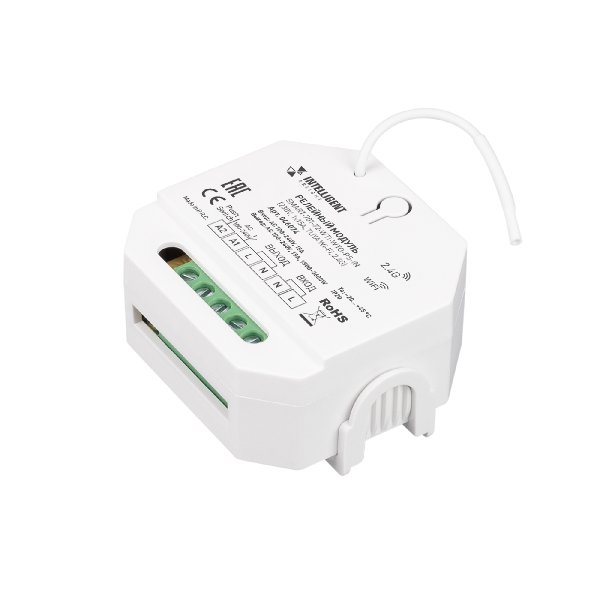 INTELLIGENT ARLIGHT Релейный модуль SMART-701-72-WTI-WTO-PS-IN  (230V, 1x15A, TUYA Wi-Fi, 2.4G) (IAR