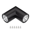 Соединитель профиля ROUND-D36-360-90 BLACK (Arlight, Металл)