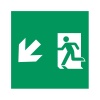 Пиктограмма EMGP-MARK-MA-LDOWN (Человек, Вниз-Влево) (Arlight, Пластик)