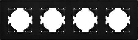 Рамка пластиковая FRM-PERIO-PL-4-BK (Arlight, -)